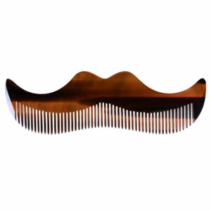 Moustache Comb - Amber