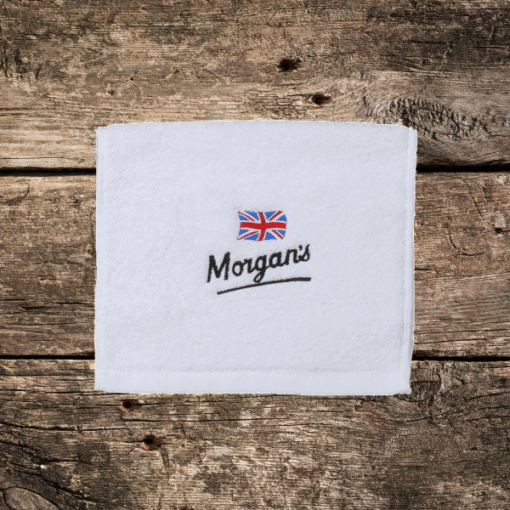 Morgan's Embroidered Small White Towel